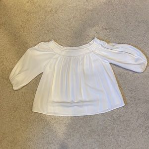 White, off the shoulder top
